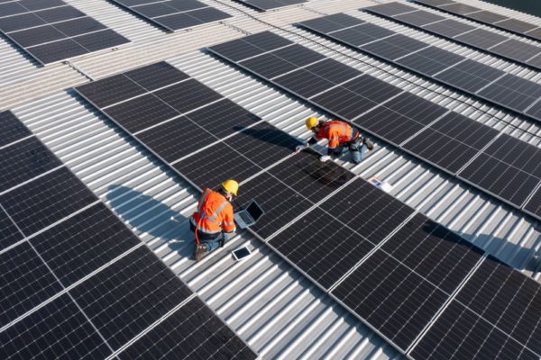 School solar installation