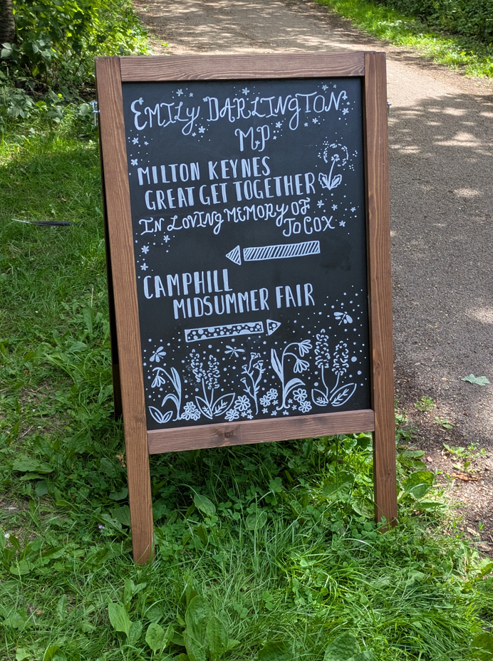 Great Get Together Community Picnic blackboard